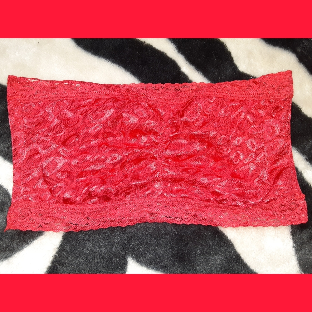 Red Lace Cheetah Print Sports Bra